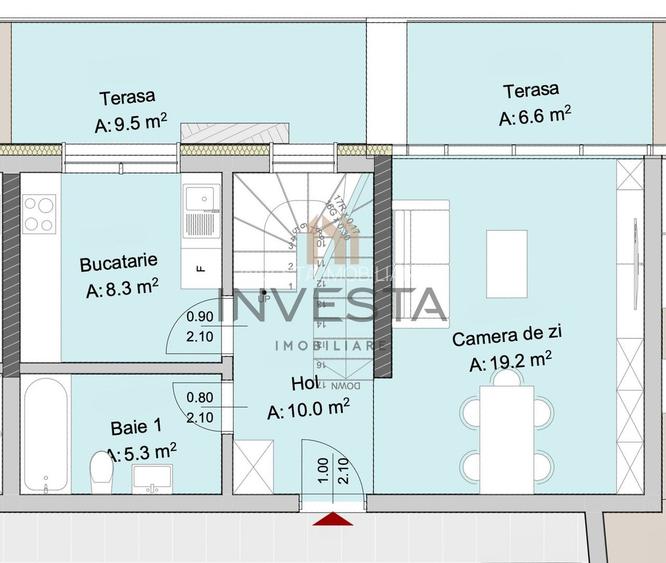 Apartament 2 camere, Marasti – zona The Office, proiect premium - 1