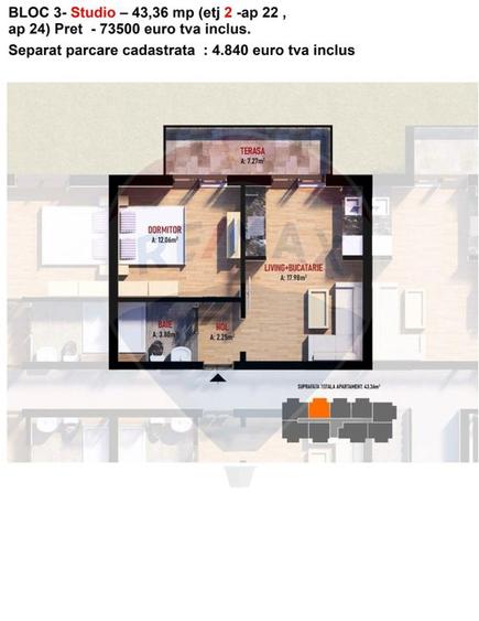 Vanzare apartamente noi - garsoniere tip studio, 2 si 3 camere Fundeni