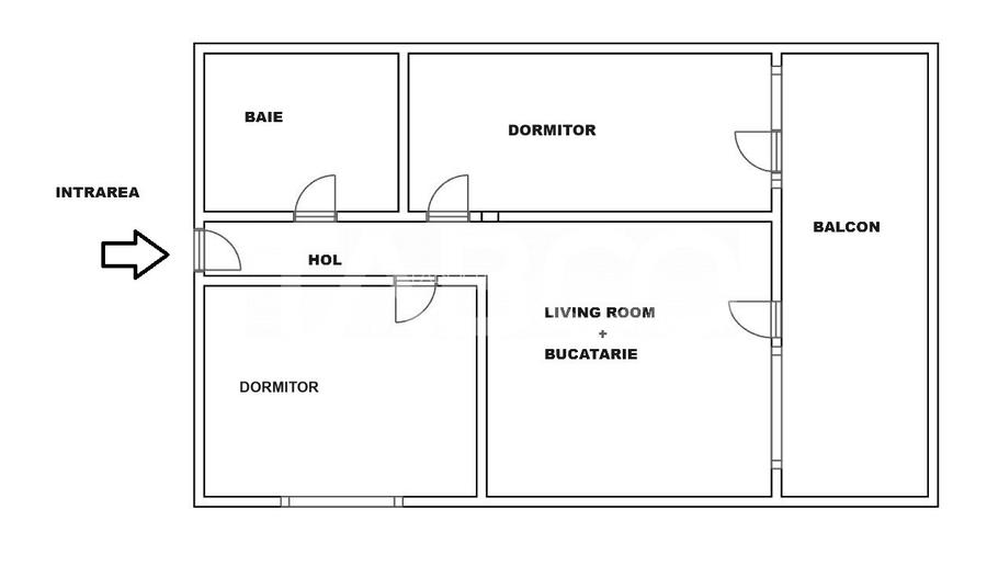 Super apartament la parter inalt -3 camere balcon si parcare proprie - 1