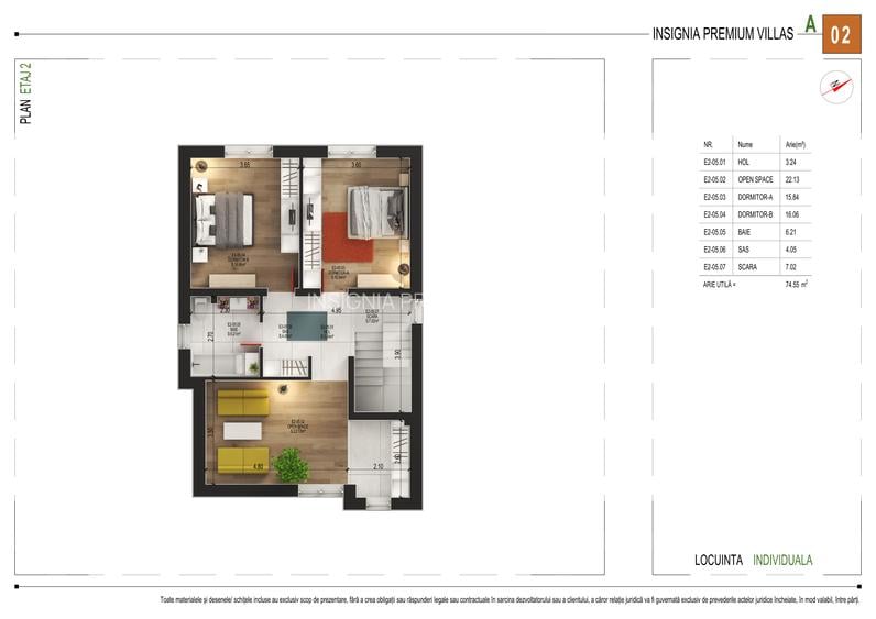 Vila individuala 6 camere I 4 Bai I P+2E | 245 mp | Pompe caldura-Racire tavane - 3