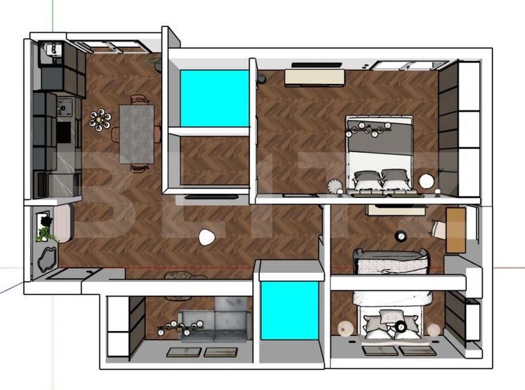 Apartament 3 camere Premium | 2 Balcoane | Parcare | Zona ISU