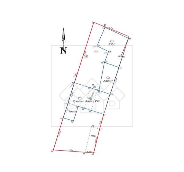 Pensiune 3 corpuri - 622 mp utili - 1187 mp teren - Selimbar - 11