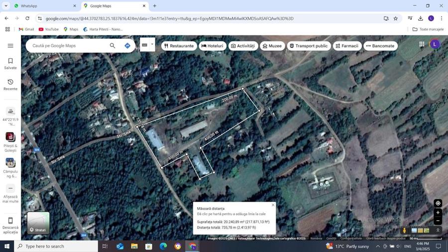 Vanzare amplasament industrial-servicii Tatarasti, Teleorman