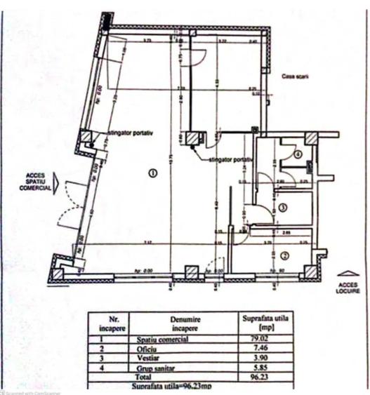 Spațiu comercial de vânzare, 96 mp, zona Gării