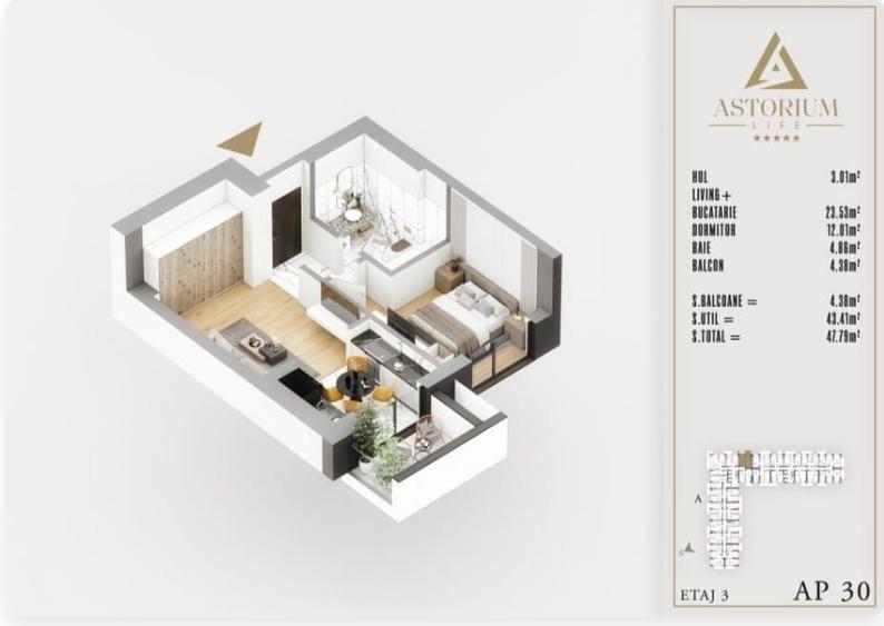 Studio In Complexul Premium Astorium Life
