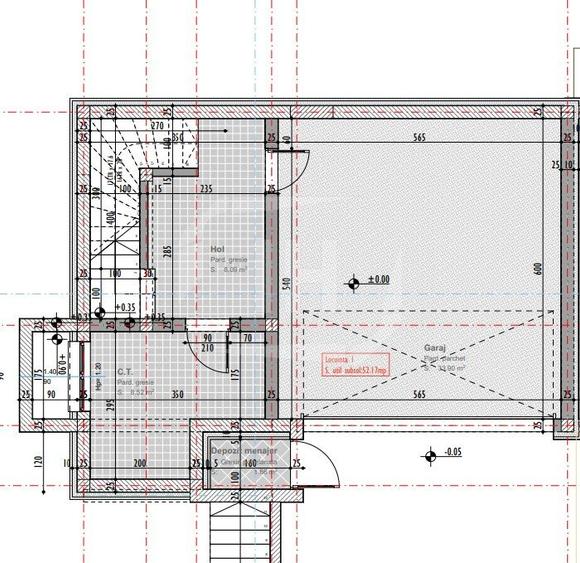 Casa cu 4 camere, 500 mp teren, garaj