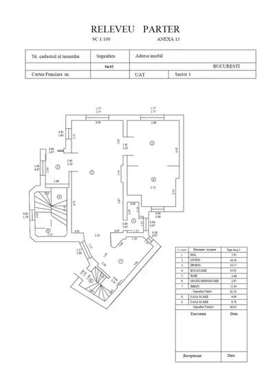 Apartament in Vilă interbelică, 6 camere, zona Victoriei