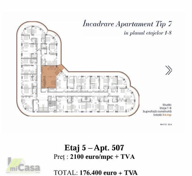 Apartament 2 Camere - Complex Rezidențial WHITE SEA - Mamaia - 1