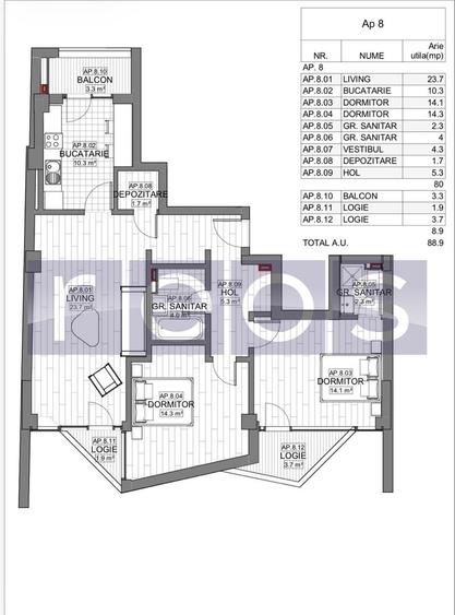 VANZARE APARTAMENT 3 CAMERE | LIZEANU | BLOC NOU | PARCARE | TERASA - 4
