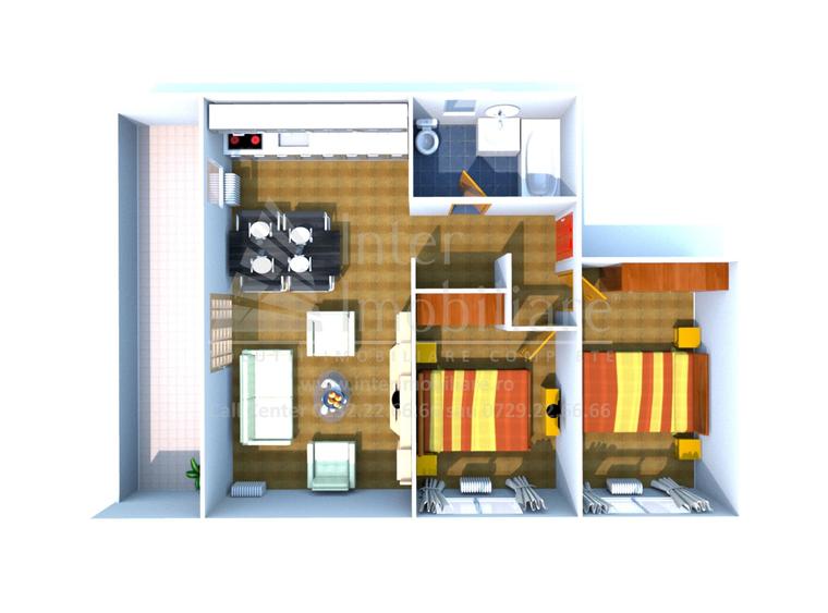 Atractiv si functional: apartament 3 camere zona Rediu,et.1/2,parcare,cod:156666