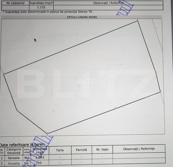 Teren extravilan cu parțial intravilan, 1.132 mp – Ponor, Alba - 3