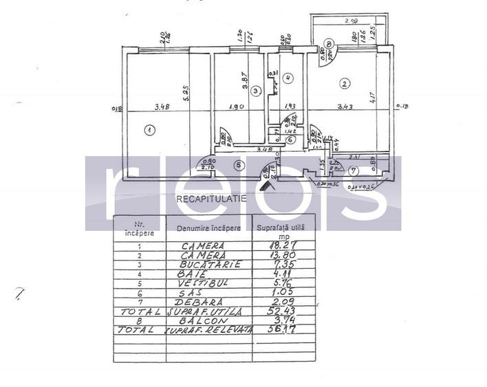 APARTAMENT 2 CAMERE | AVIATIEI | RENOVAT INTEGRAL | 56,17 MP TOTALI - 9