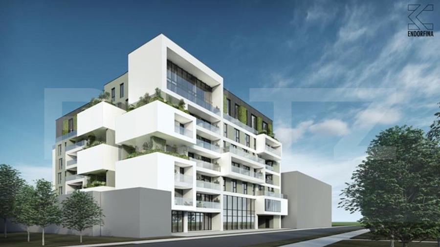 Apartament 2 camere, 57 mp, Terasa 6 mp, Imobil Nou, Semicentral