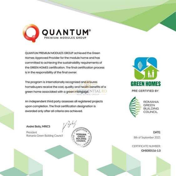 Vila eficienta energetic, 4 camere, Quantum OxyGo Park Vidra
