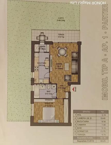 Apartament 2 Camere Decomandat Gradina Parcare Terasa Stv 100 Metri