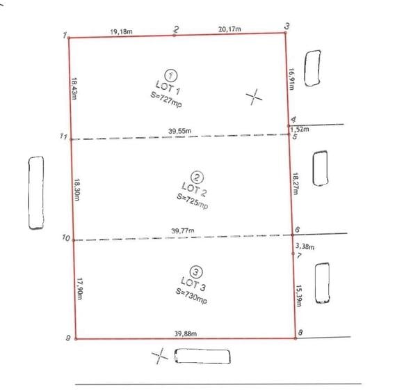 Teren 727 mp de vanzare Mosnita Veche, 2 fronturi, ideal casa sau SAD