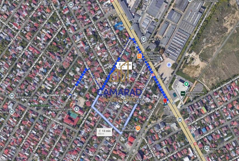 Teren 483 mp – Strada Galiceni 24 - Bucureștii Noi - metrou Laminorului