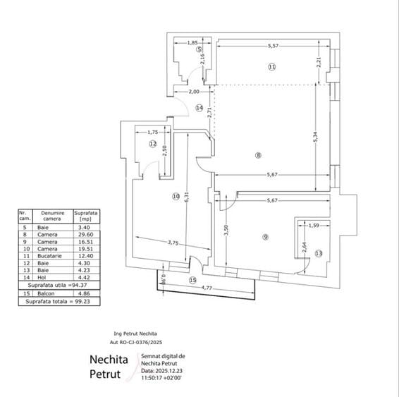 Vand Apartament 3 camere in imobil nou Pipera