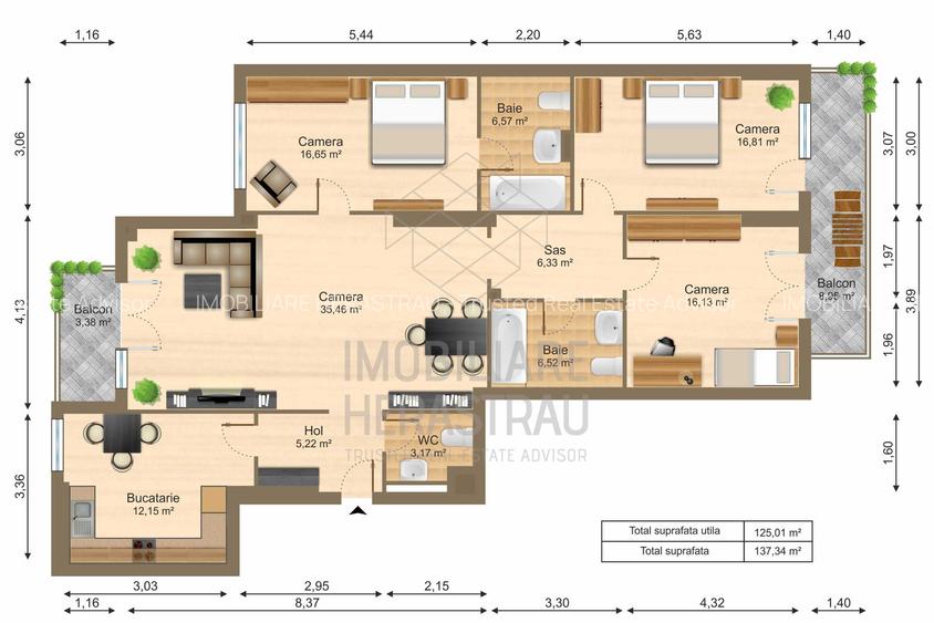 Satul Francez | 4 camere | Parcare - 1