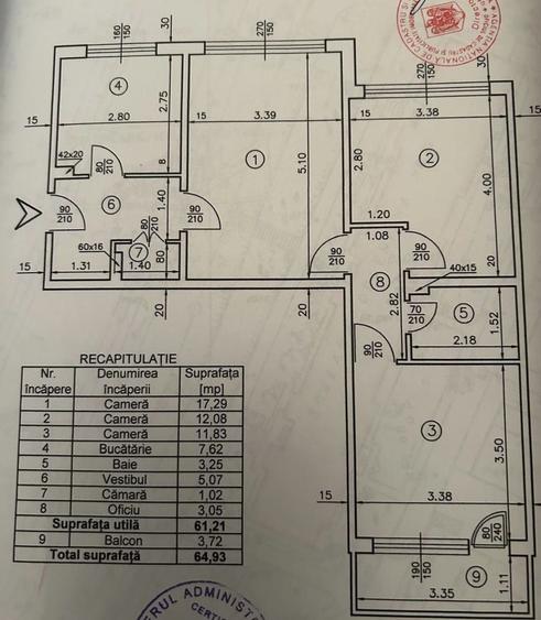 AP. 3 CAMERE-COLENTINA,REABILITAT, BUCATARIE INCHISA,MOBILAT, COMIS 0%