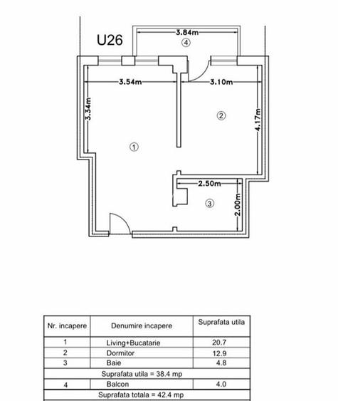 Apartament 2 camere Intabulat - Bucium Visan - 5