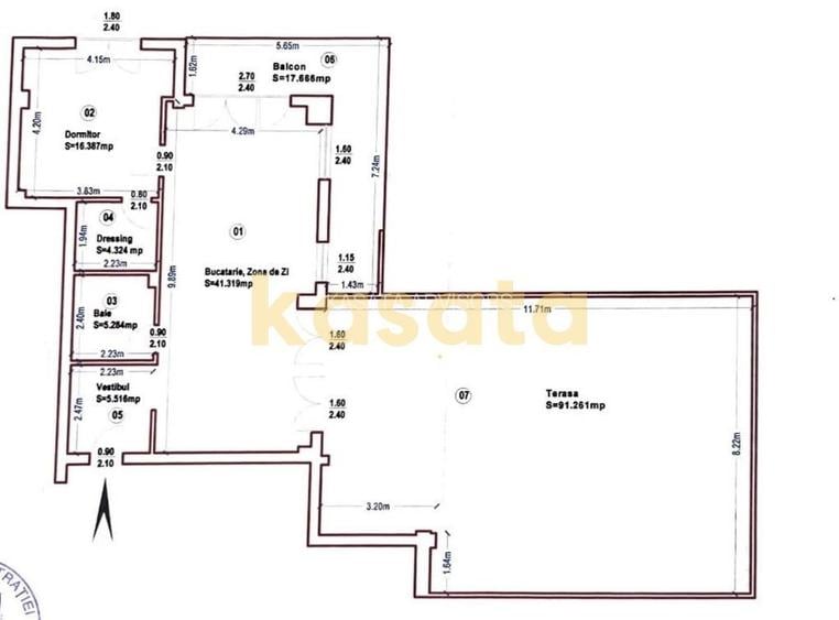 Penthouse de vanzare| terasă panoramică 109 mp | 2 locuri de parcare - 1