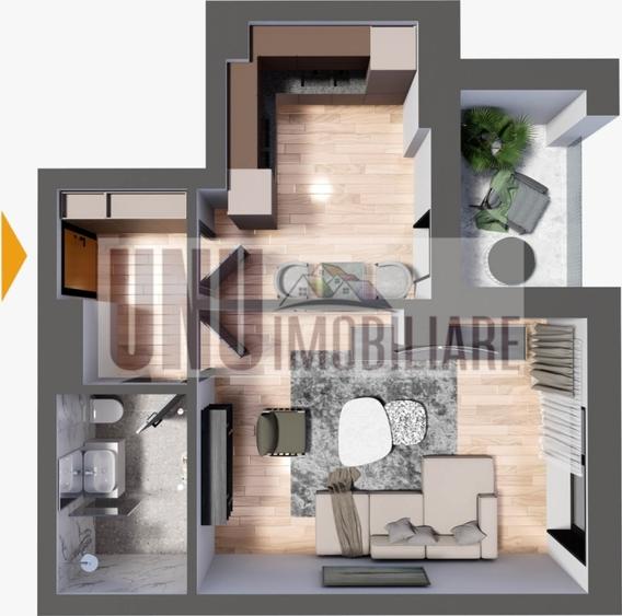 Apartament 1 cameră Nicolina – 43 mp,bloc nou • Comision 0%