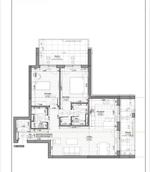 Apartament 3 camere în zona HOTEL TULIP