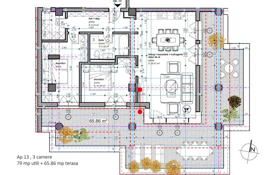 Dâmbovița-Șagului | Bloc Nou | 2, 3 și 4 Camere | Penthouse | Parcare subterana - 6