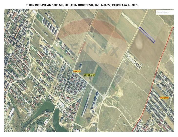 Teren intravilan de vânzare | Dobroești | Bulevardul Nordului