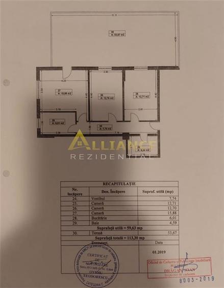Apartament 3 camere de vanzare