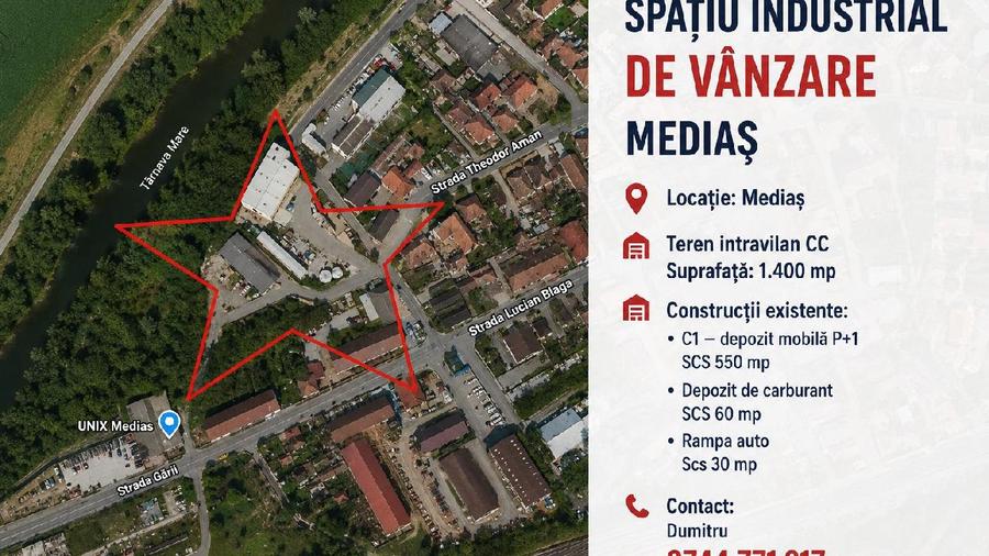 Investitie Industriala in Medias - Ideal Logistica, Depozitare sau Producti