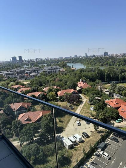 Apartament 2 camere lux Up-Site vedere către lac loc de parcare