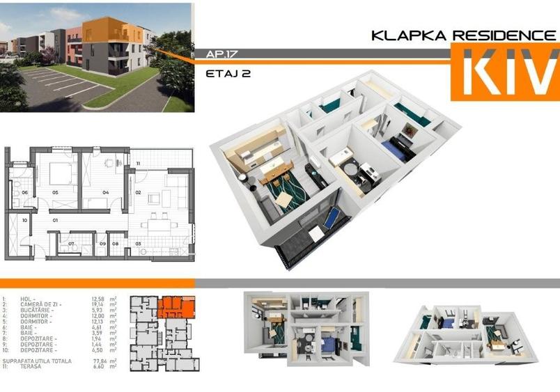 Apartament 3 camere, 2 băi | Braytim | Comision 0%