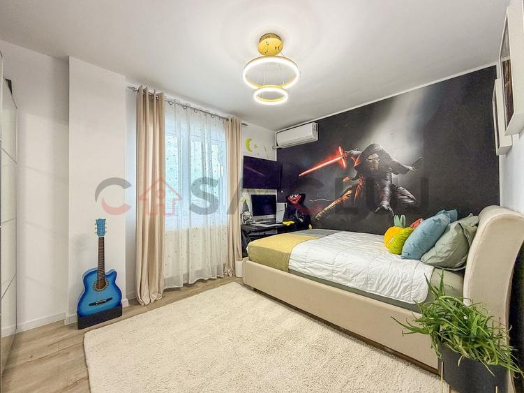 Apartament cu 2 dormitoare + living cu bucatarie open space