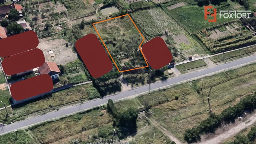 Teren intravilan de vanzare in Sacalaz - Pozitionat la sosea