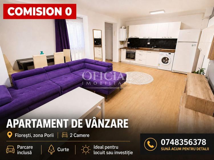 Apartament 2 camere | Renovat | Curte | Parcare | Porii | Floresti