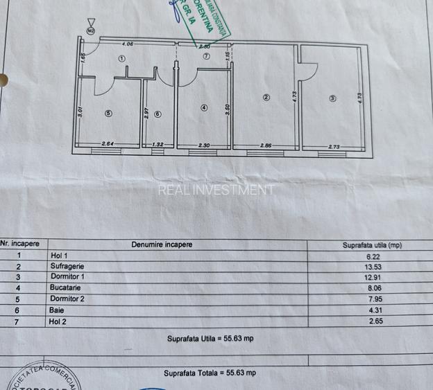 Apartament 3 camere/56 mp/Mansarda/km4-5/Mobilat si utilat - 11