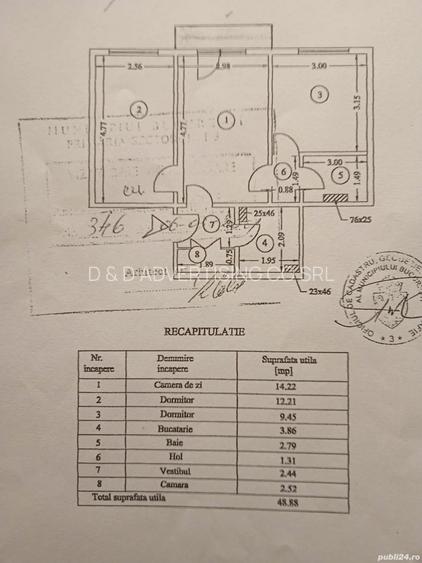 TITAN – NICOLAE GRIGORESCU – 3 CAMERE – 50 MP – 7 MINUTE METROU – 77.800 € - 6