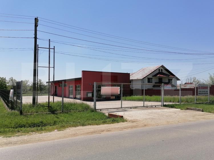 Spațiu comercial cu teren generos de 2.500 mp, la intrarea în Dragomirești