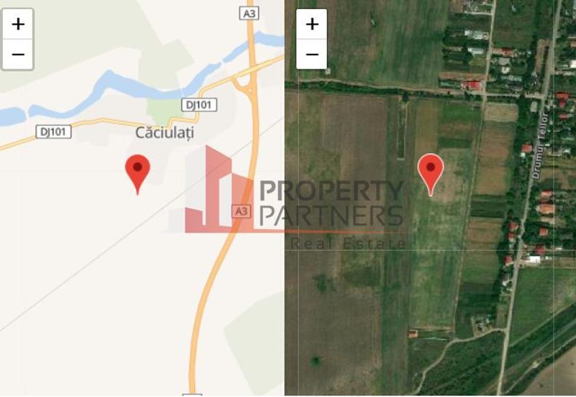 Teren pentru investitii rezidentiale, Moara Vlasiei, Caciulati, A3