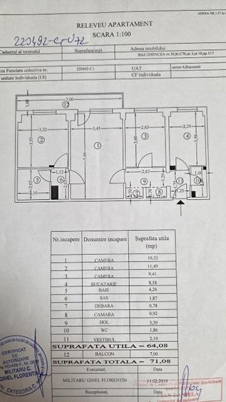 Vand apartament 3 camere Bd Ghencea