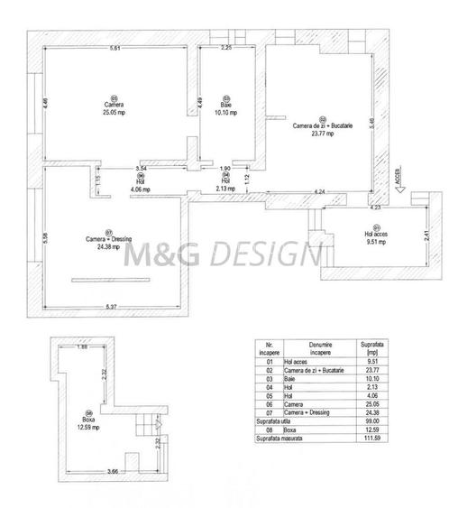 Apartament 110 mp utili ,  LUX  boxa , curte acces auto Balcescu - 30