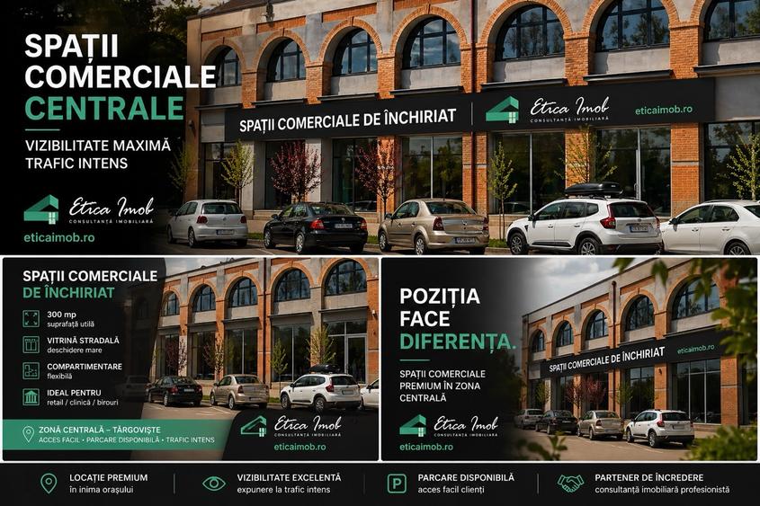 Spațiu comercial PREMIUM | Locație centrală | Vizibilitate maximă | Trafic .