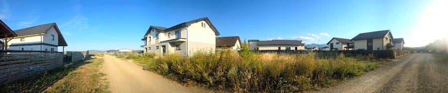 Teren intravilan 500 mp în Cartier Izvor, Tărlungeni – P+2, acces pe două laturi