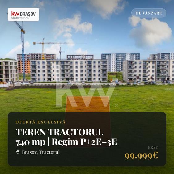 TEREN TRACTORUL 740 mp | Regim P+2E–3E | Brașov