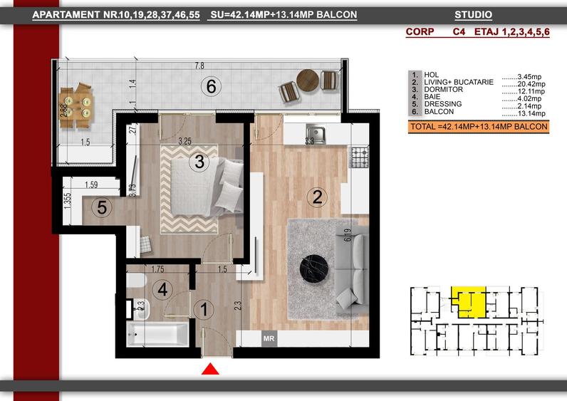 Apartament spatios 2 camere ! ACTE GATA !