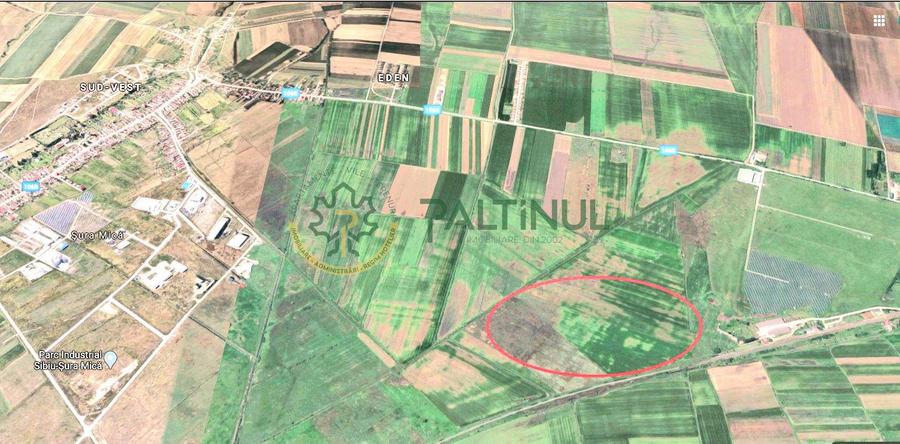 Teren extravilan arabil cu potențial – Sura Mică, Sibiu , aproape de Polycontact
