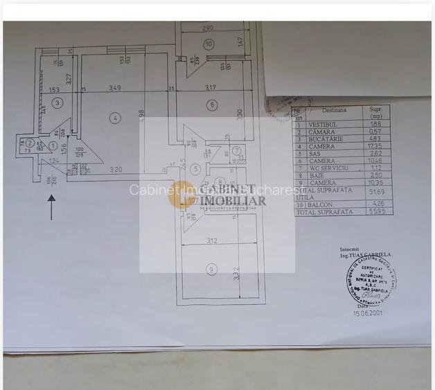 3 camere I Piata Mihail Kogalniceanu I De renovat I Etaj 4 - 9