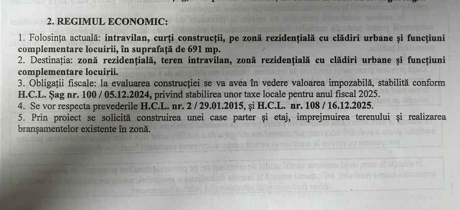 Teren intravilan  Sag